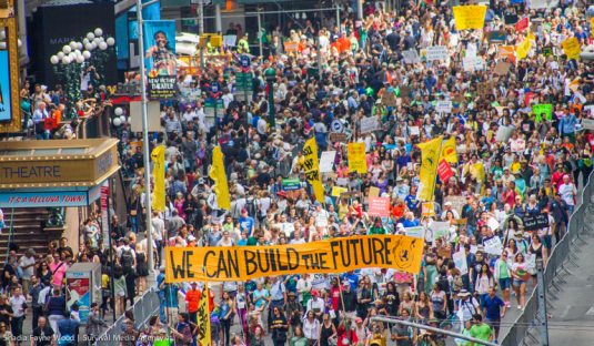 How can unions and social movements connect anti-austerity and climate justice policies?