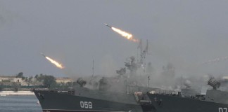 4 Russian warships launch 26 missiles against ISIS from Caspian Sea