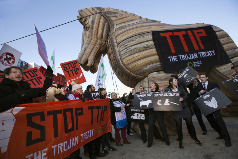 Big business orders its pro-TTIP arguments from these think tanks