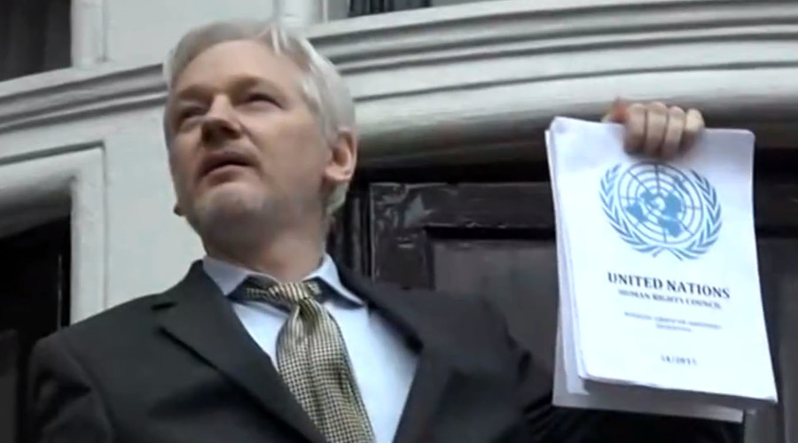 ‘UN decision undeniable victory, Sweden & UK lost,’ Assange tells crowds in London