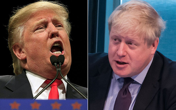 Donald J. Trump and Boris Johnson