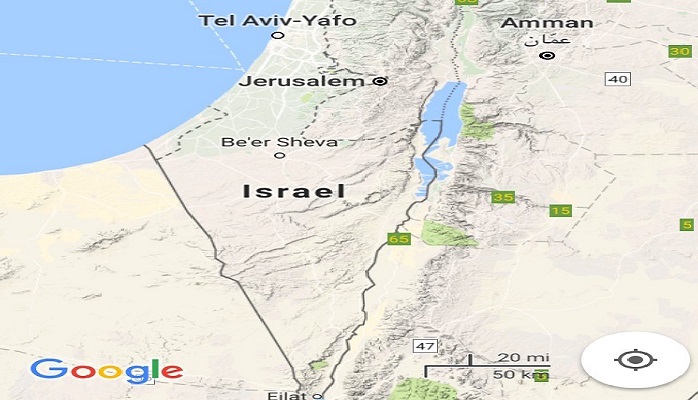 Google "erases" Palestine from the map