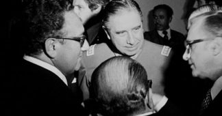 Kissinger assasinates Allende inaugurating neoliberalist era
