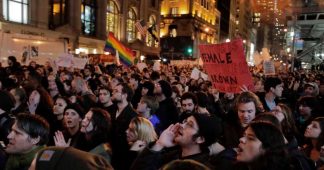 Protesters Return To Trump Tower For Second Night After Trump’s Election Win