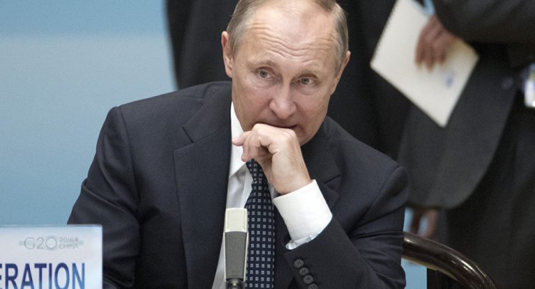 Is Putin beating up women?