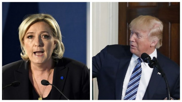 Trump and the Terrorists Support Le Pen