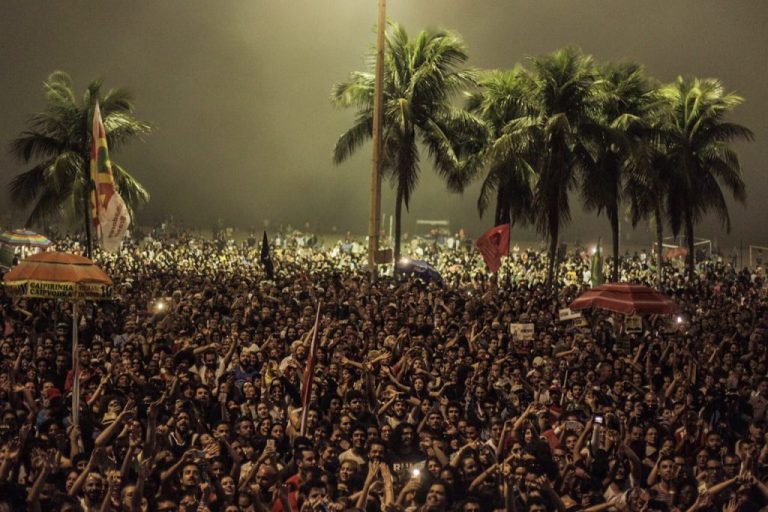 Brazil: 150000 People filled the enormous Copacabana beach in a Historical act demanding “Direct Elections Now!”