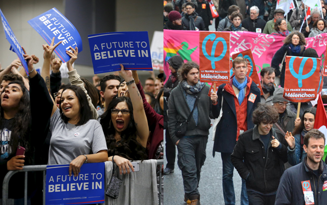 45% of Young Americans Want Socialism | 30% of Young French have voted for Mélenchon