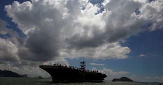 US warship approaches Korean Peninsula for drills with South Korea