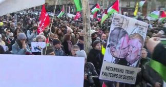 Massive Pro-Palestinian protest held in Paris ahead of Netanyahu’s visit