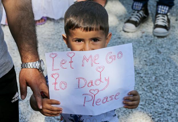 Trauma for migrant children stranded in Greece