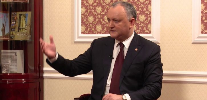 Igor Dodon, Président de la Moldavie: Je plaide pour un protectionnisme rationnel et pour la préservation des valeurs traditionnelles