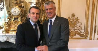 Macron et son invité Hashim Thaçi, “parrain de la pègre” kosovare et trafiquant d’organes présumé