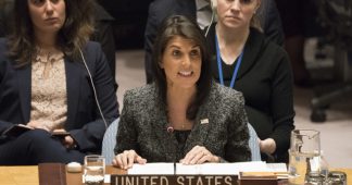 ‘You sign off on genocide’: Protesters attack Haley over Palestine