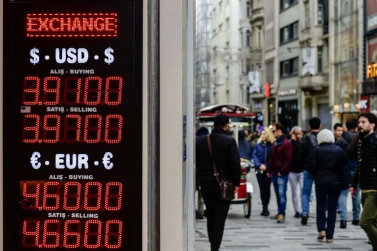 Turkey’s lira tumbles as inflation nears record high