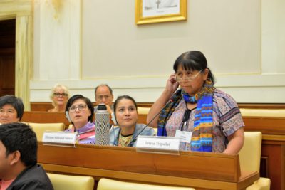 Two social indigenous leaders traveled to Italy invited by the Vatican