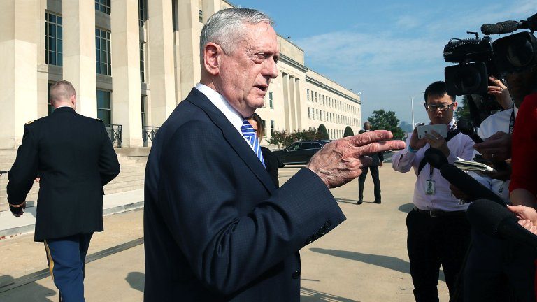 Mattis against Trump (Netanyahu)