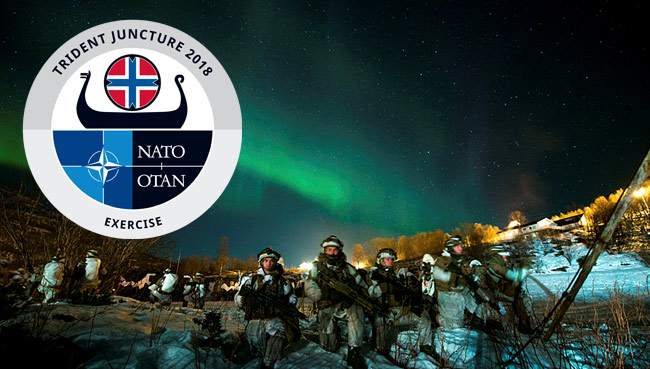 The mega war game «Trident Juncture 2018»