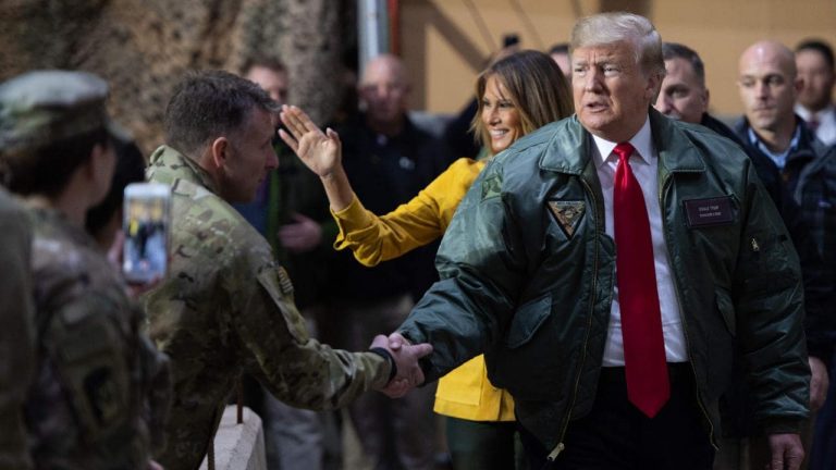 Trump stages visit to Iraq amid mounting crisis over Syria troop withdrawal