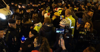 Gyros bleus Acte 1 – Policiers en colère à deux pas de l’Élysée / Paris – France 20 décembre 2018