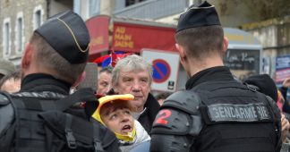 Protesters clash with French police in Souillac before Macron visit