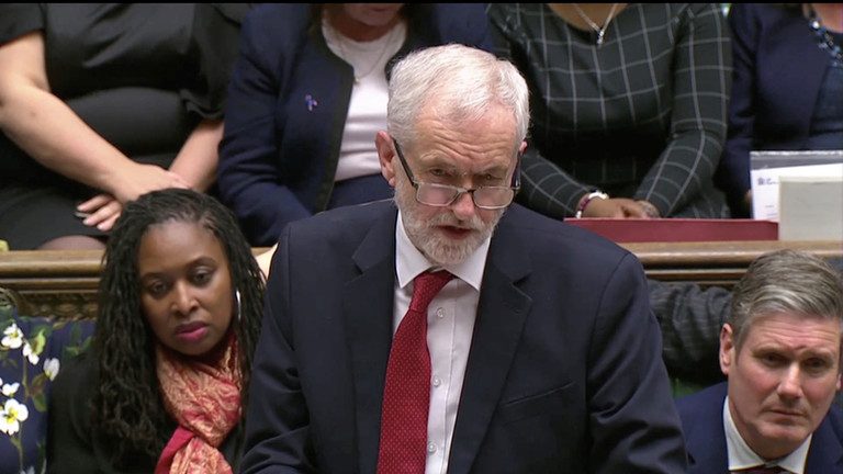 Corbyn tables no confidence vote in May’s Tory govt