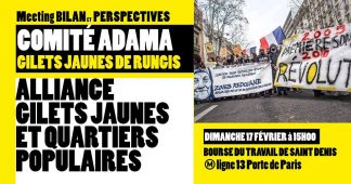 Meeting “Alliance Gilets Jaunes et Quartiers Populaires”