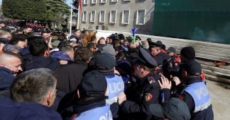 Chaotic scenes in Albania as opposition attempts to storm PM’s residence