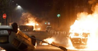 FRANCE IN FLAMES: Rioters torch cars in FOURTH night of violence on streets of Grenoble