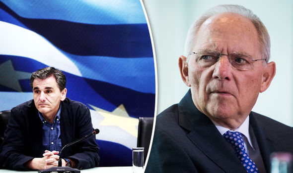 Schäuble, a ridiculous, sadist politician, serving the interests of Goldman Sachs!