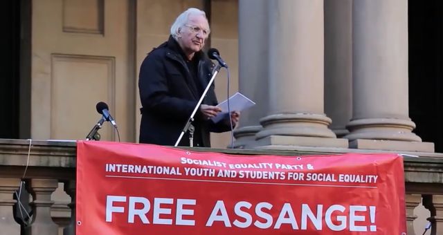 John Pilger speech to Free Assange rally in Sydney