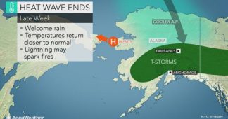 New high temperature records set in Alaska (again) as heat wave is set to relinquish grip