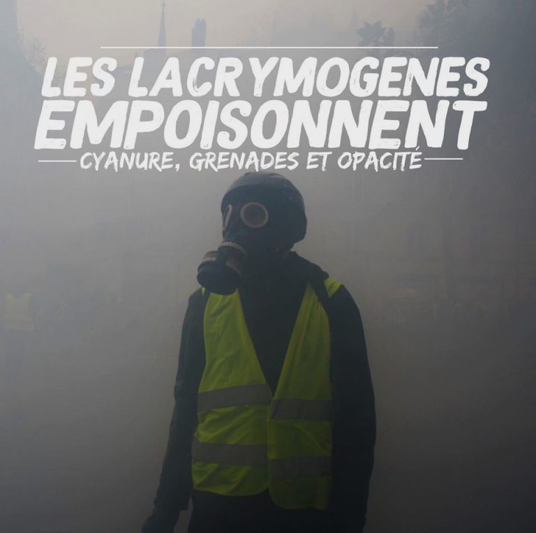 LES LACRYMOGÈNES EMPOISONNENT