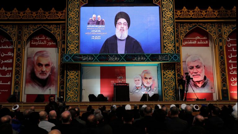 Hezbollah leader says only U.S. military should be targeted in retaliatory attacks