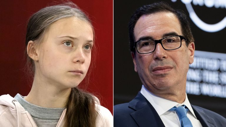 Goldman Sachs (Mnuchin) attacks Greta