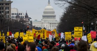 Anti-war protests held across the U.S. and the world