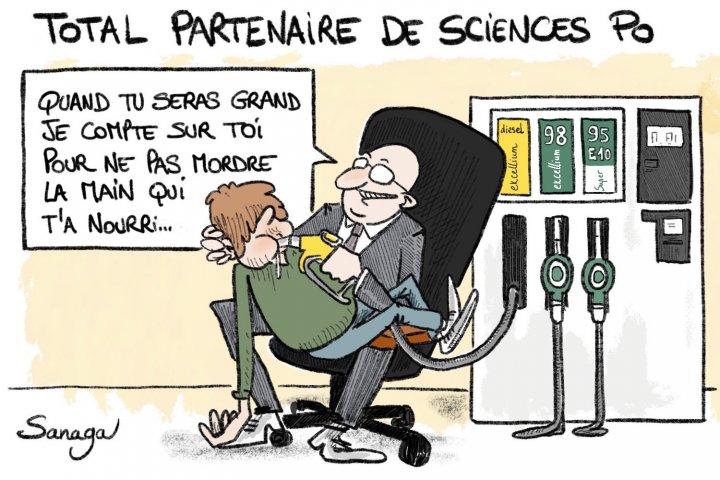 Sciences Po se rêve écolo mais copine avec Total