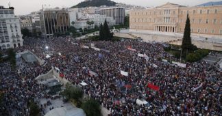 Greece: Drone soars over thousands of ‘NO’ protesters as referendum looms 3/07/2015