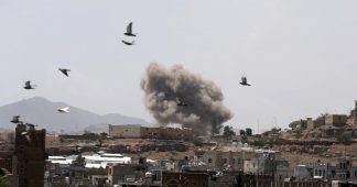 Saudi Arabia, a criminal state. They keep bombing Yemen