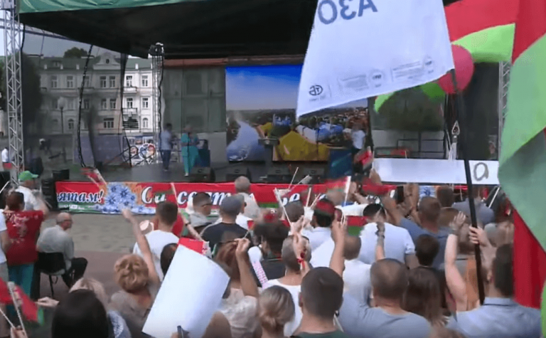 Rally in Support of Belarusian President Lukashenko in Grodno