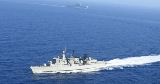 Collision of Greek and Turkish frigate