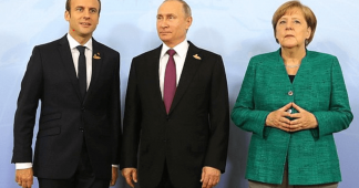 As EU talks sanctions, Putin warns Merkel & Macron foreign interference in Belarus’ affairs is ‘unacceptable’ & could backfire