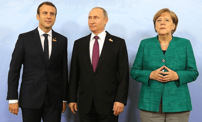 As EU talks sanctions, Putin warns Merkel & Macron foreign interference in Belarus’ affairs is ‘unacceptable’ & could backfire