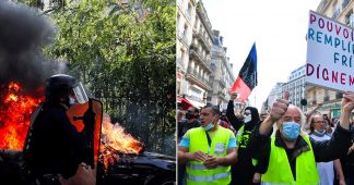 Yellow Vests’ encore: Tear gas & dozens of arrests as France’s most vocal protest movement makes 1st comeback during Covid-19
