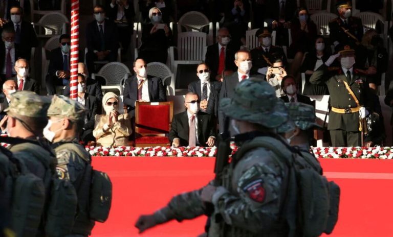 Erdogan visits divided Cyprus, calls for two-state solution