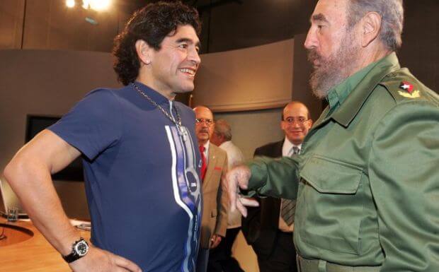From Diego Maradona’s farewell to Fidel Castro (four years ago)