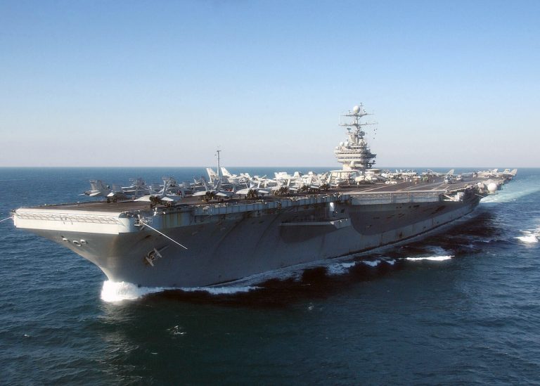 Trump keeps carrier in Middle East, overruling his Pentagon chief