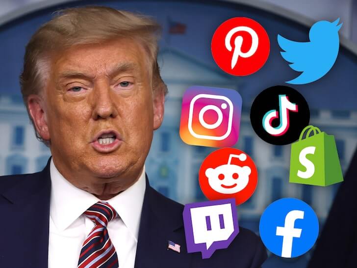 Trump Banned from Social Media