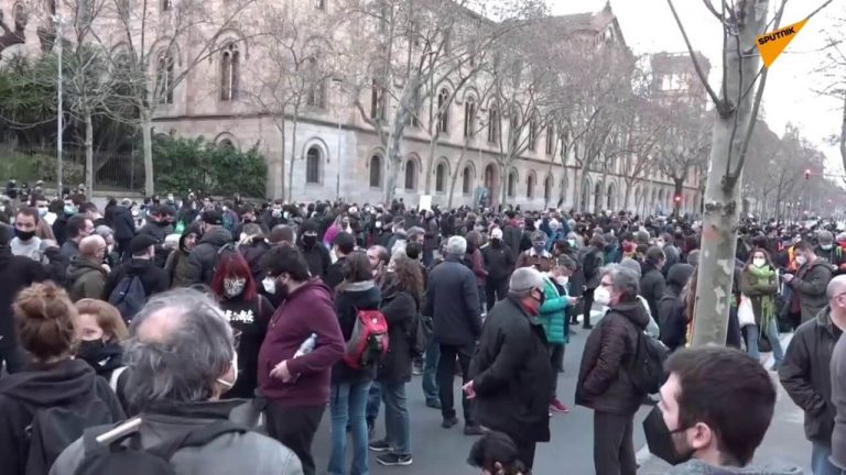 Mass Protests Continue in Barcelona Over Arrest of Rapper Pablo Hasel