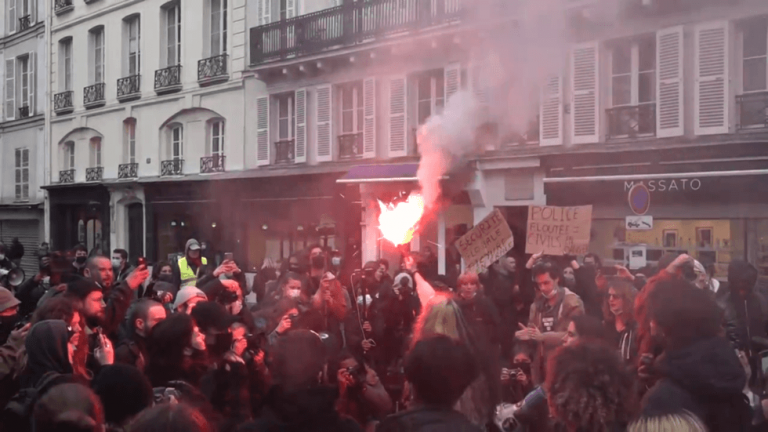 ‘My camera against your baton’: Protesters rally in Paris as Senate debates controversial bill aimed at protecting police